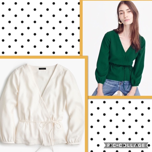 J. Crew Tops - New! Size 12 Tall J. Crew Faux-Wrap Top